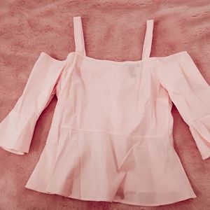 Pink off the shoulder top
